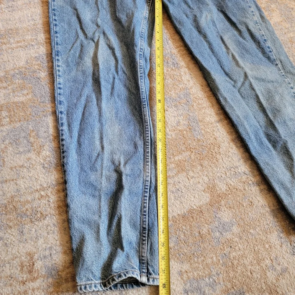 Vintage Mens Levi's 550 Relaxed Fit Tapered Leg Orange Tab Acid Wash 36x34